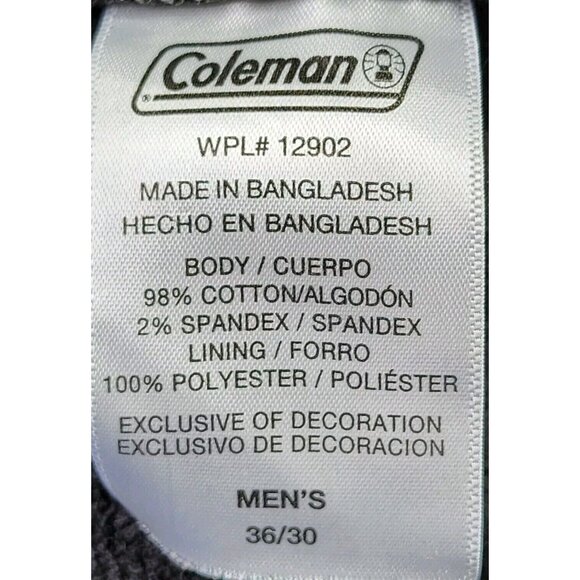 Coleman Fleece Lined Carpenter Pants Men 36 x 30 Tan Utility Stretch Canvas Work - Picture 11 of 11